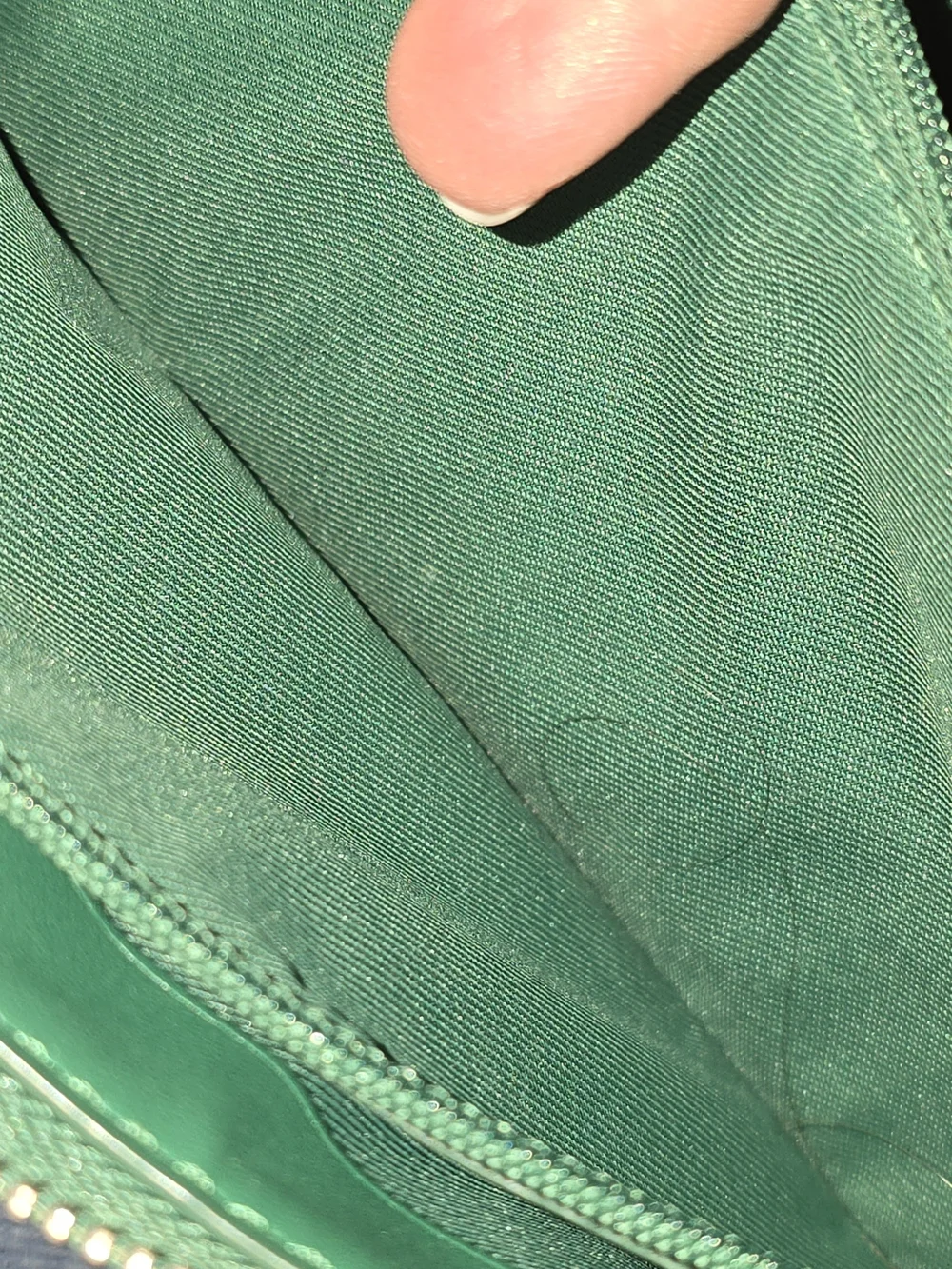 COACH Green Signature Wristlet Phone Case